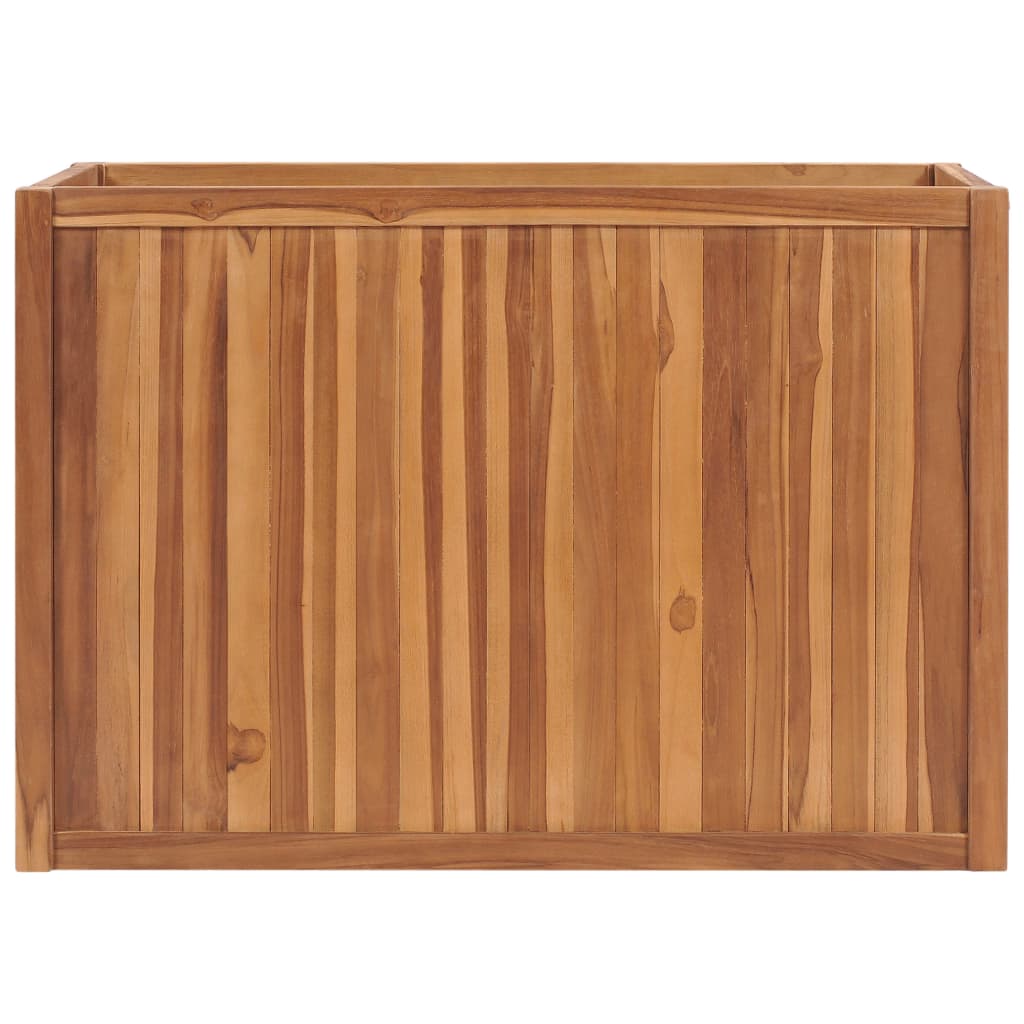 vidaXL Raised Bed 39.4"x19.7"x27.6" Solid Wood Teak