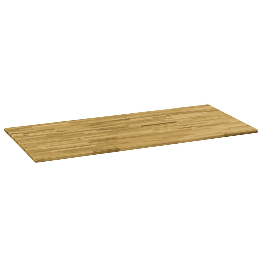 vidaXL Table Top Solid Oak Wood Rectangular 0.9" 47.2"x23.6"