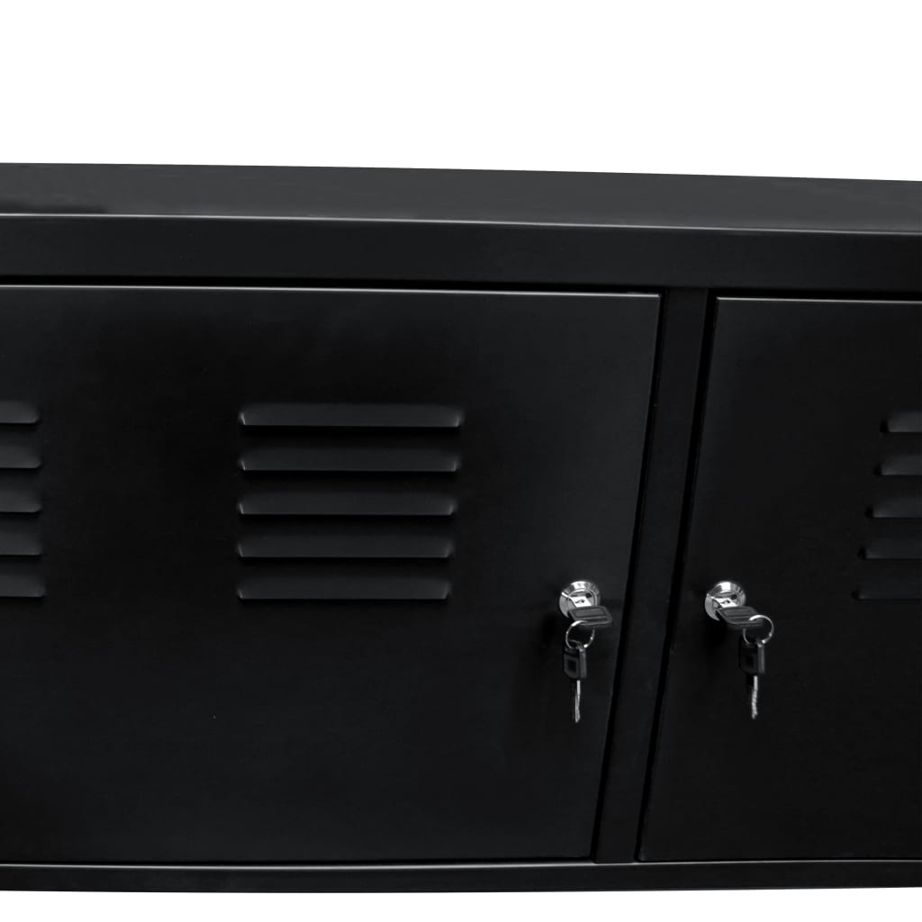 vidaXL TV Cabinet 46.5"x15.7"x23.6" Black
