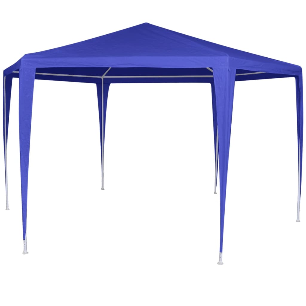 vidaXL Marquee with 6 Side Walls Blue 6.6'x6.6'