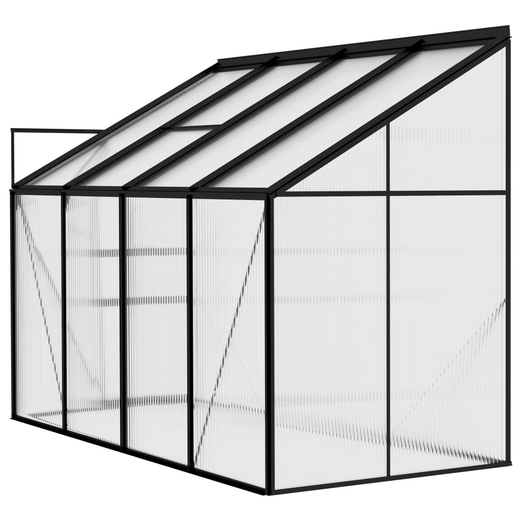 vidaXL Greenhouse Anthracite Aluminum 177.3 ft³