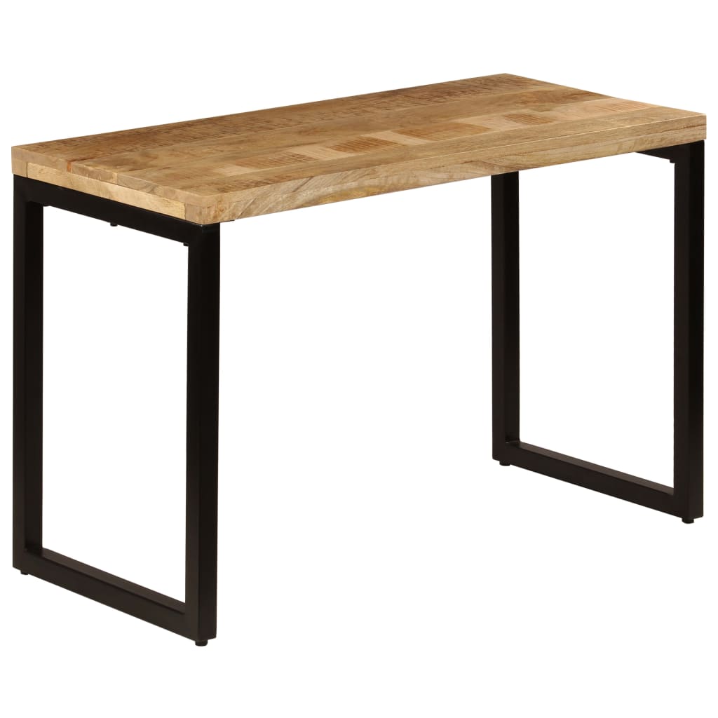 vidaXL Dining Table 45.3"x21.7"x29.9" Solid Mango Wood and Steel