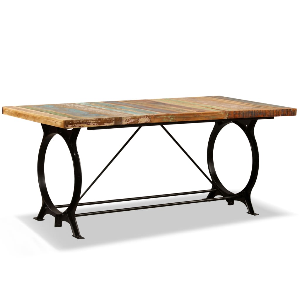 vidaXL Dining Table Solid Reclaimed Wood 70.9"