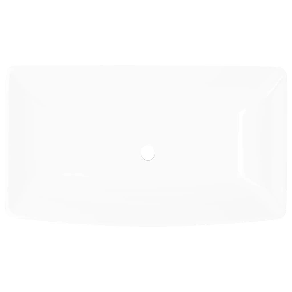 Luxury Ceramic Basin Rectangular Sink White 28"x15.4"