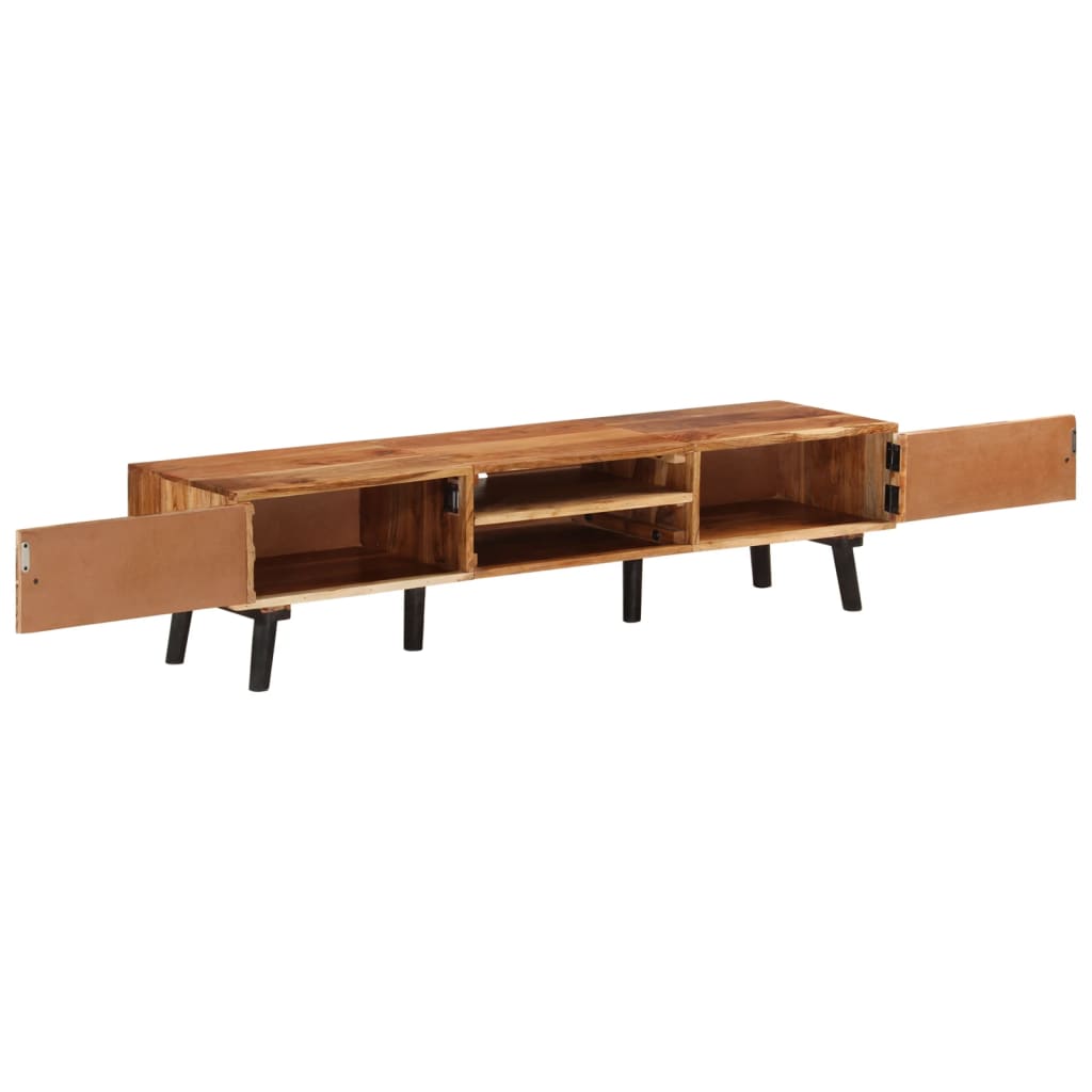 vidaXL TV Cabinet 57.1"x13.8"x13.8" Solid Acacia Wood