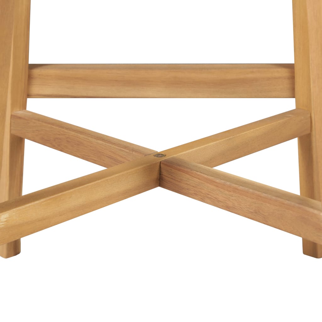 vidaXL Bar Chairs 2 pcs Solid Acacia Wood