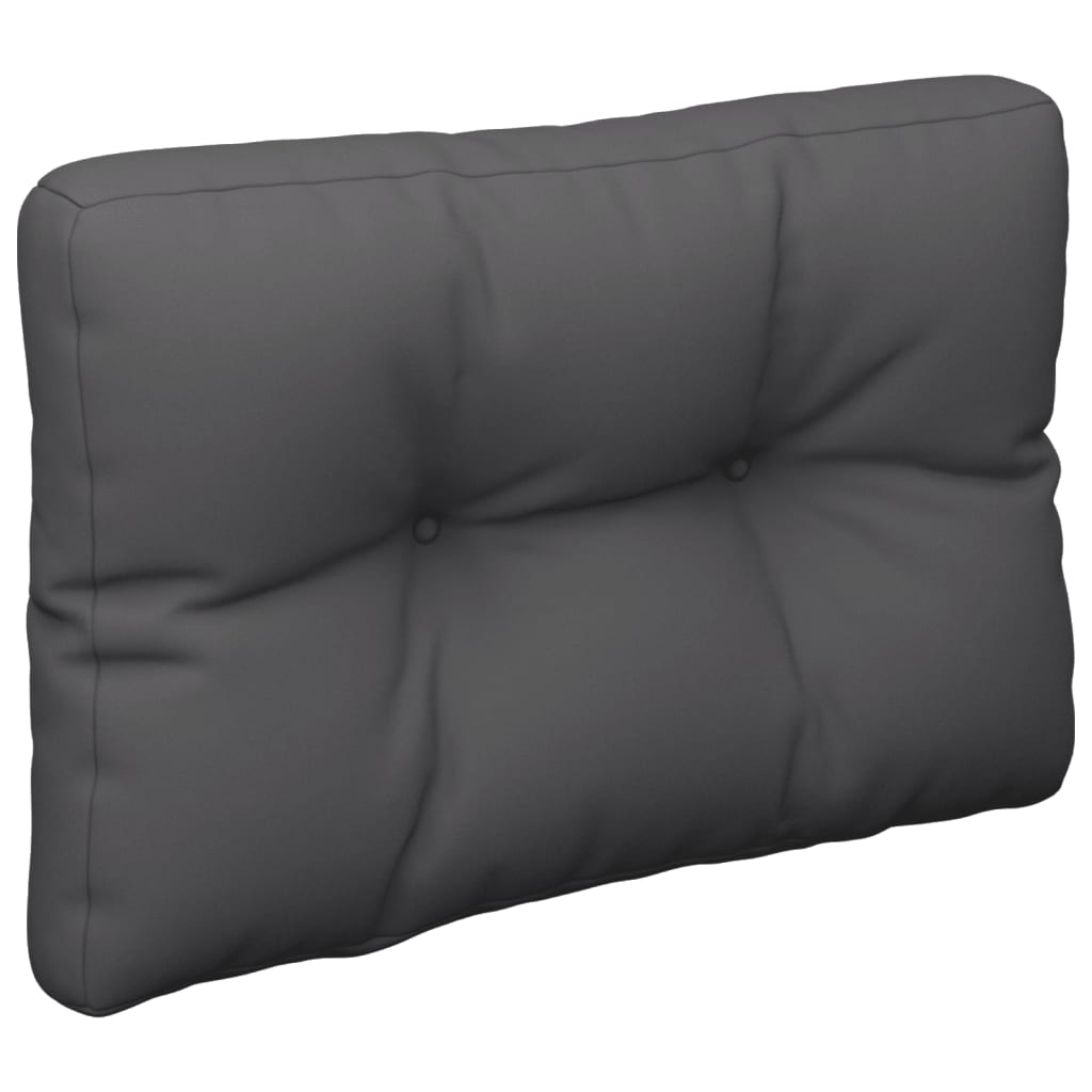 vidaXL Pallet Cushions 2 pcs Anthracite Fabric