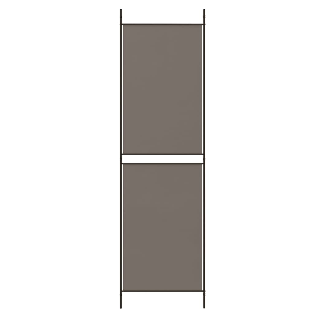 vidaXL 3-Panel Room Divider Anthracite 59.1"x70.9" Fabric