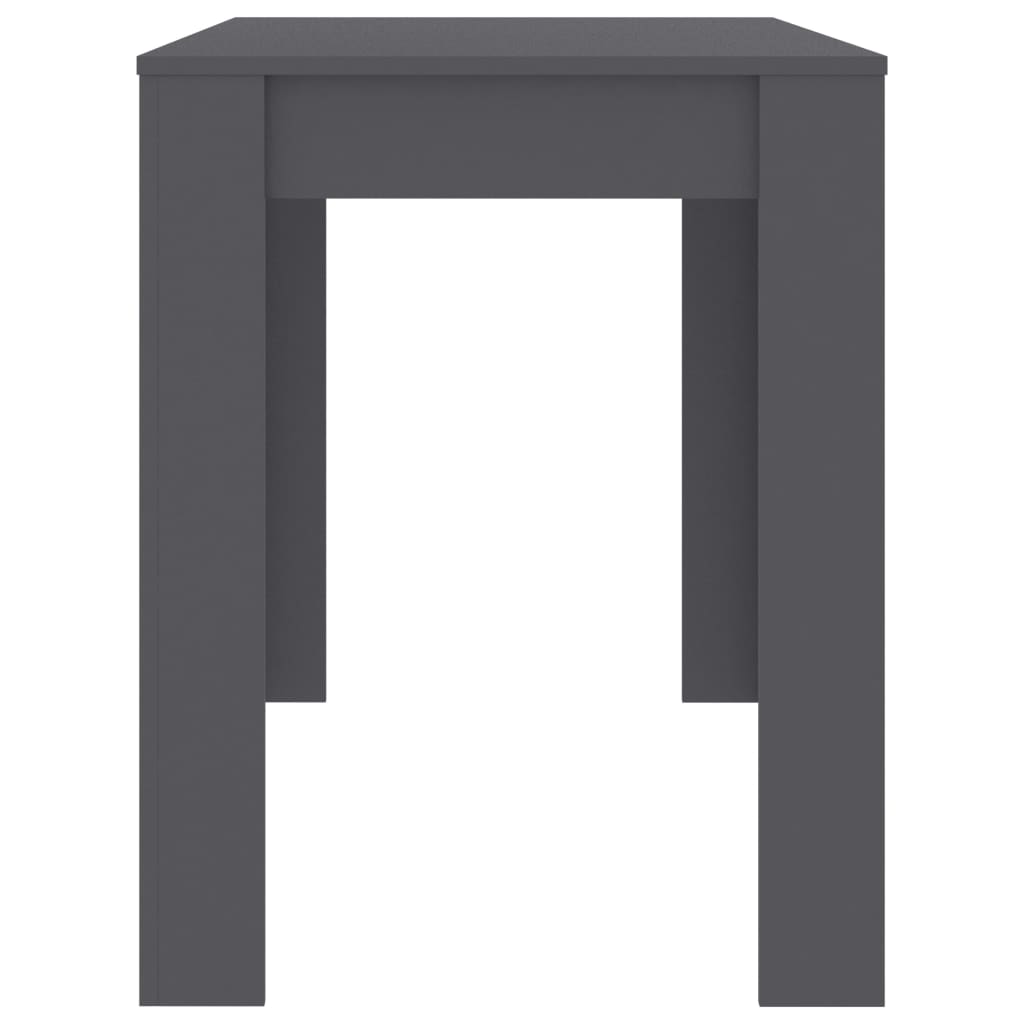 vidaXL Dining Table Gray 47.2"x23.6"x29.9" Chipboard
