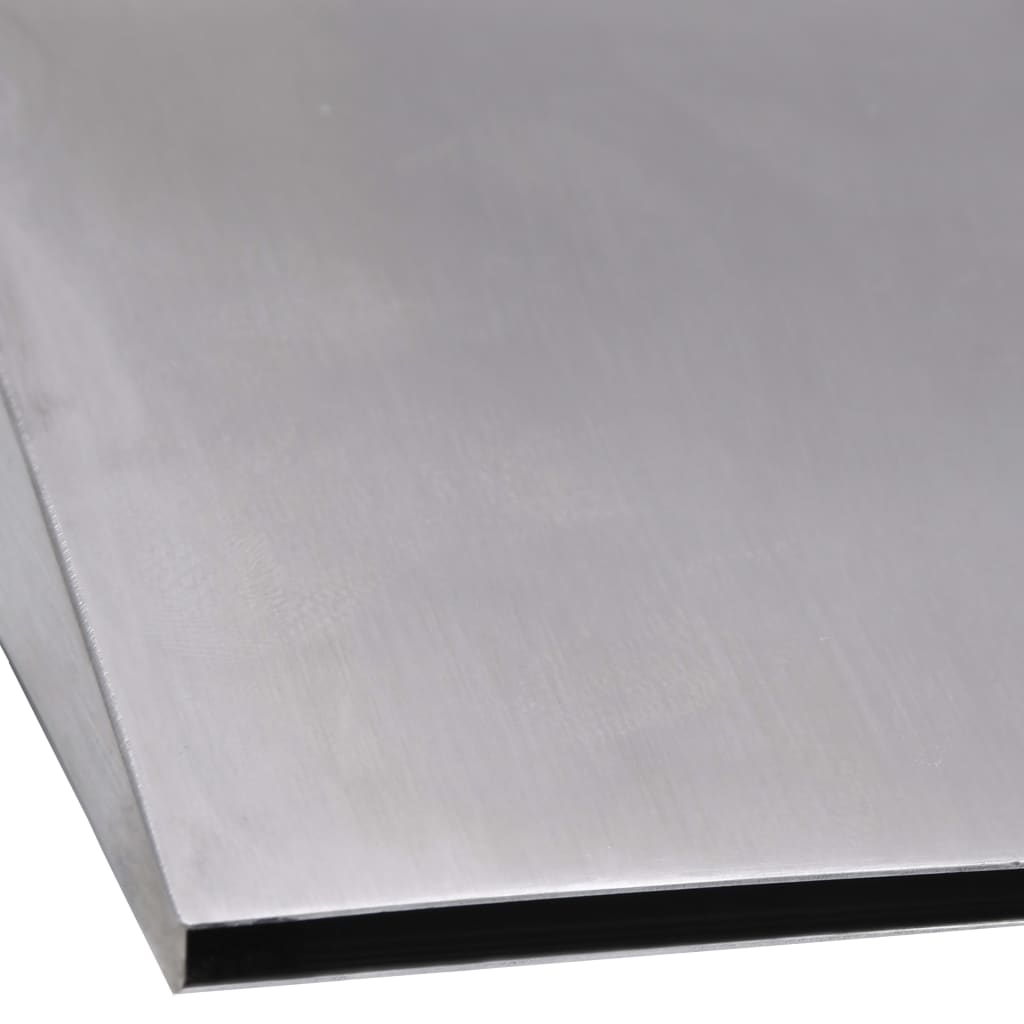 vidaXL Pool Fountain Silver 17.7"x10.2"x5.1" Stainless Steel