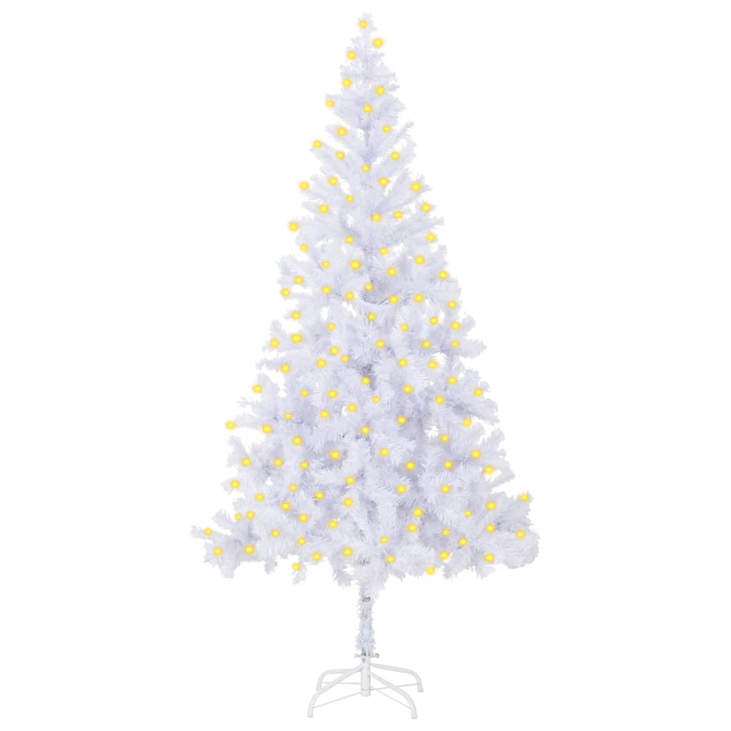 vidaXL Artificial Christmas Tree with LEDs 82.7" 910 Branches