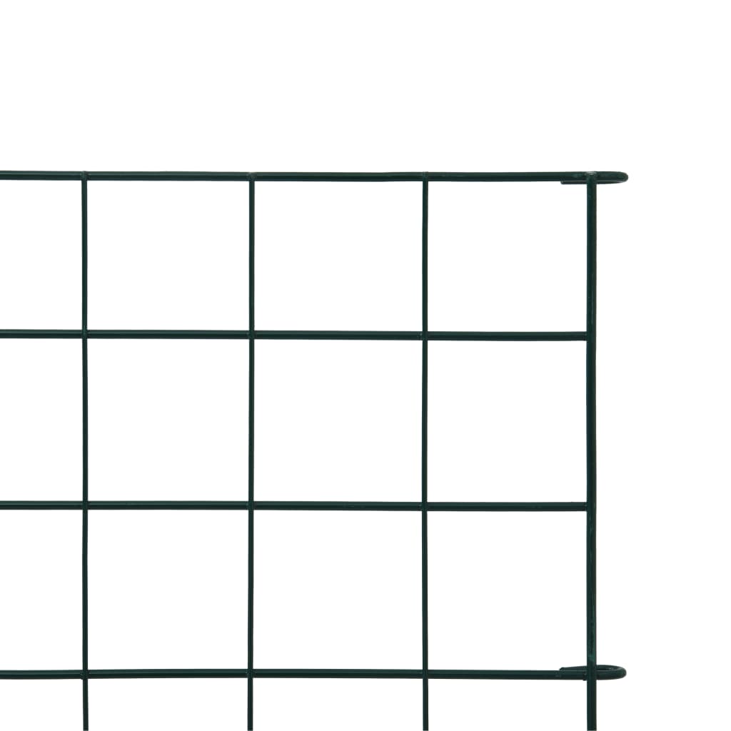 vidaXL Garden Fence Set 30.5"x25.2" Green
