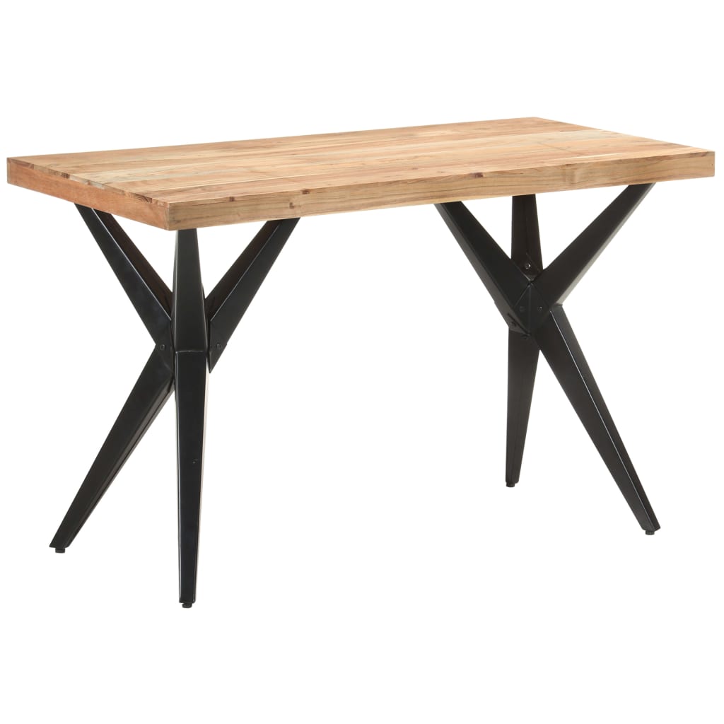 vidaXL Dining Table 47.2"x23.6"x29.9" Solid Acacia Wood