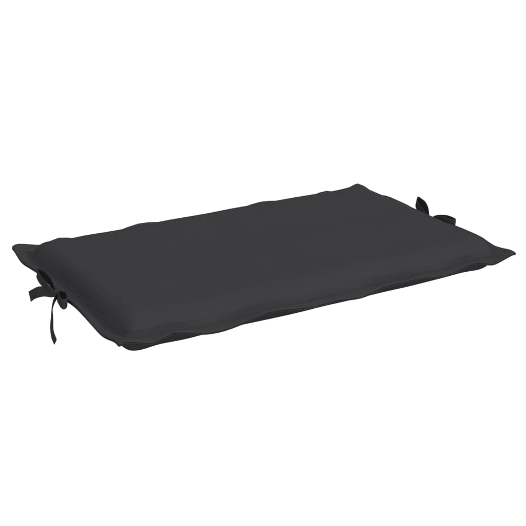 vidaXL Sun Lounger Cushion Black 73.2"x22.8"x1.2"
