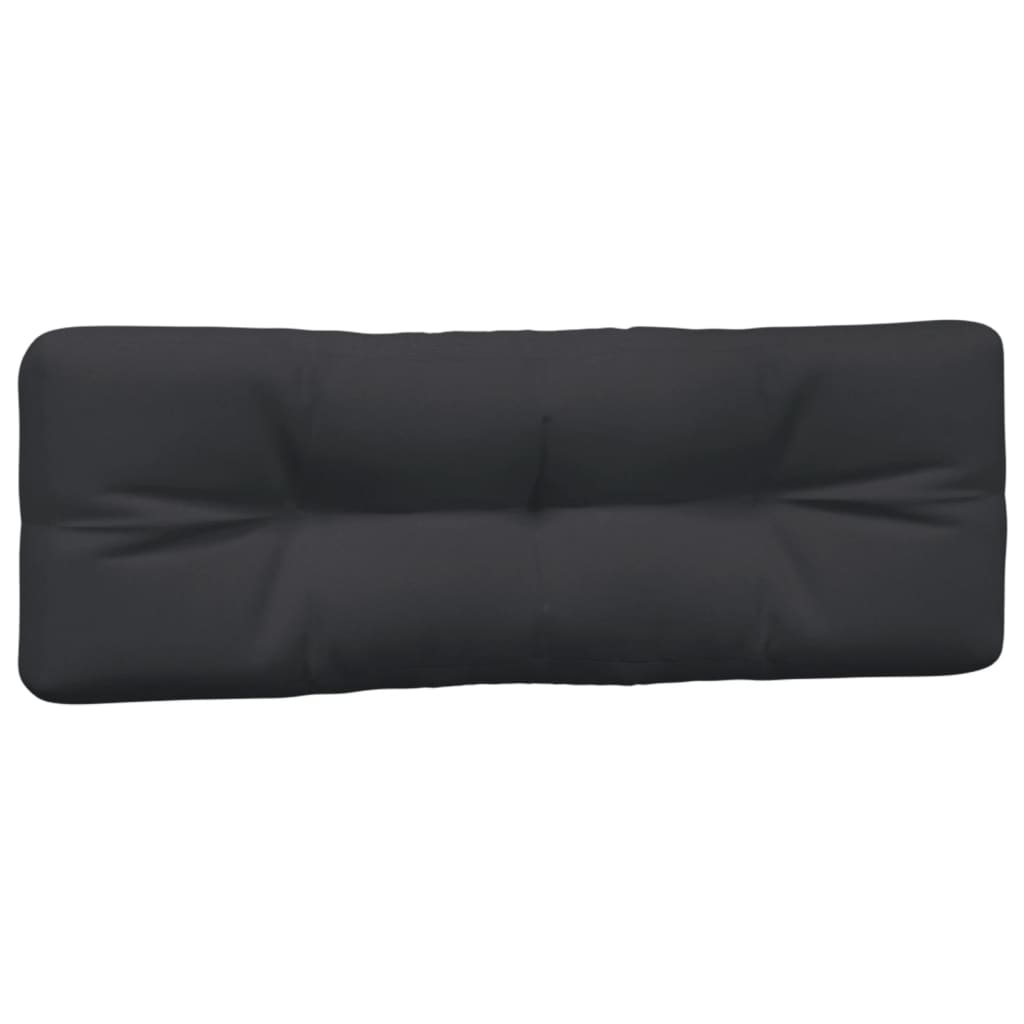 vidaXL Pallet Cushions 5 pcs Black Fabric