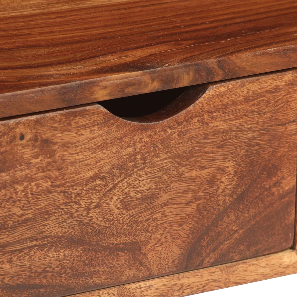vidaXL TV Cabinet Brown 78.7"x11.8"x13.8" Solid Sheesham Wood