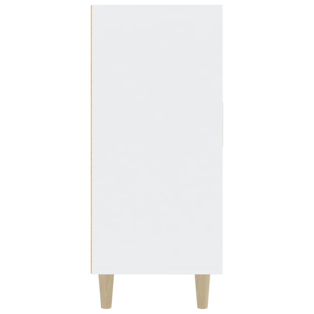 vidaXL Sideboard White 35.4"x13.4"x31.5" Engineered Wood