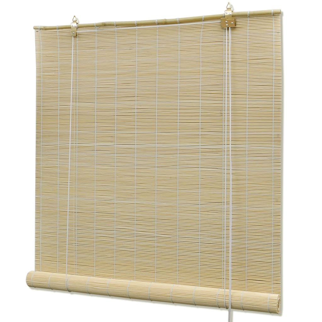 vidaXL Natural Bamboo Roller Blinds 47.2"x86.6"