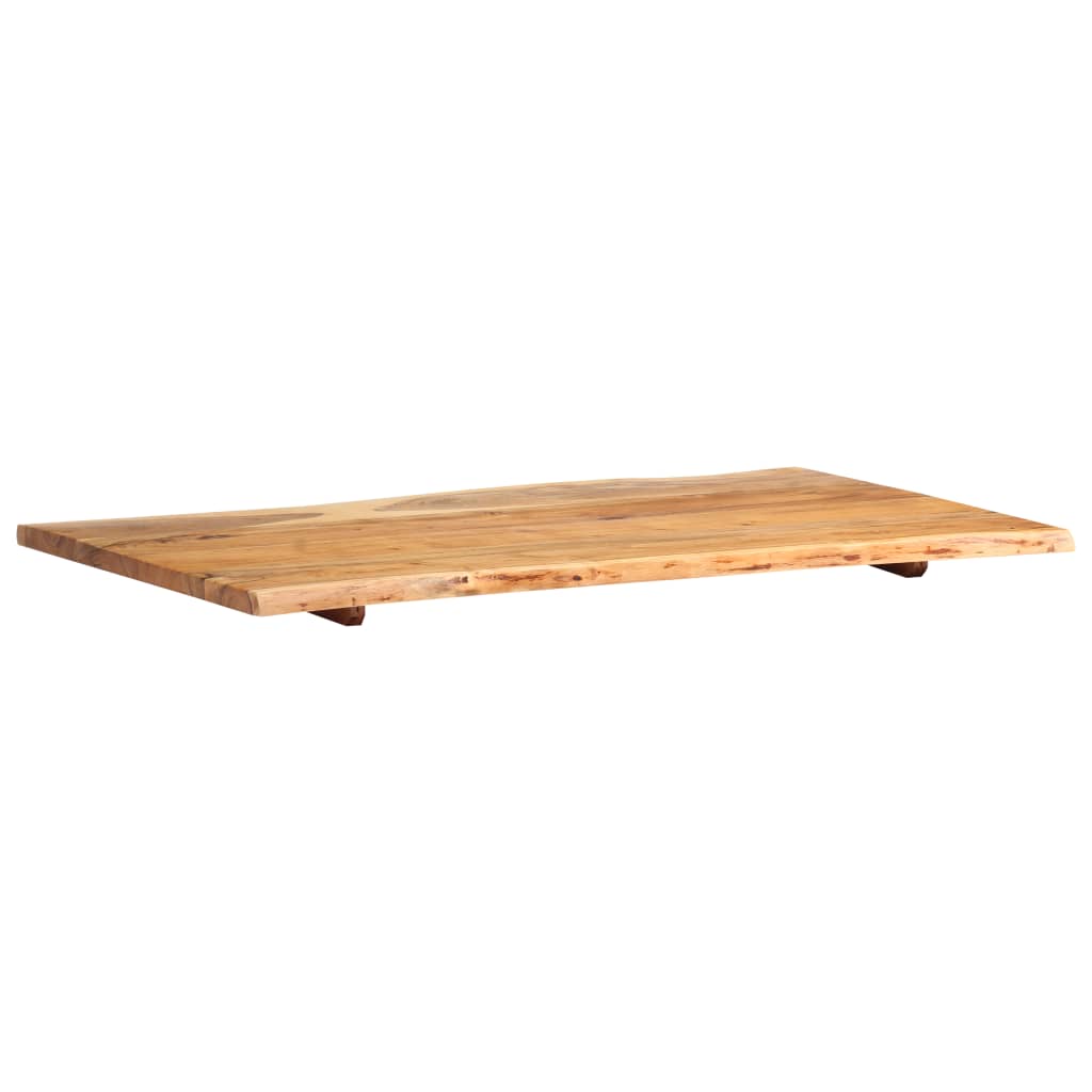 vidaXL Table Top Solid Acacia Wood 39.4"x(19.7"-23.6")x1"