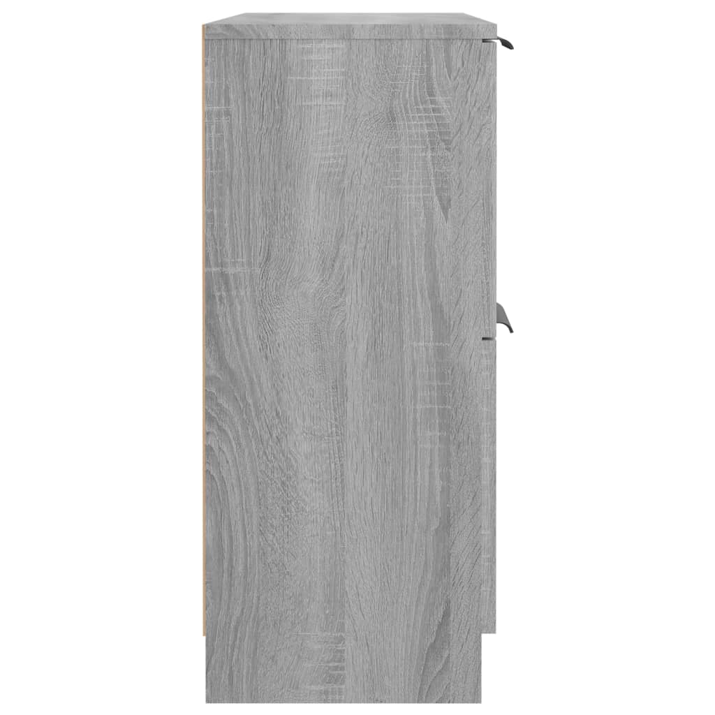 vidaXL Sideboard Gray Sonoma 23.6"x11.8"x27.6" Engineered Wood