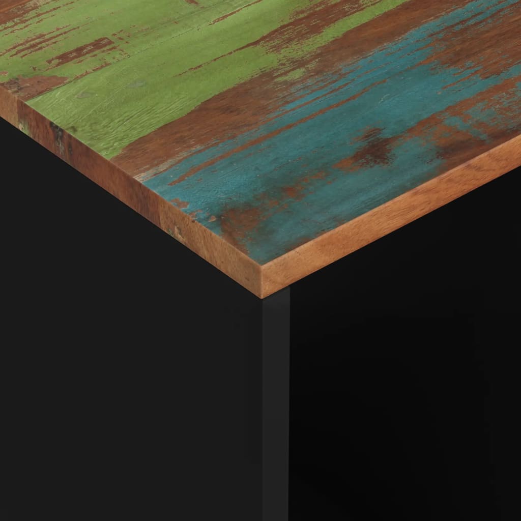 vidaXL Side Table 15.7"x12.2"x18.1" Solid Wood Reclaimed&Engineered Wood