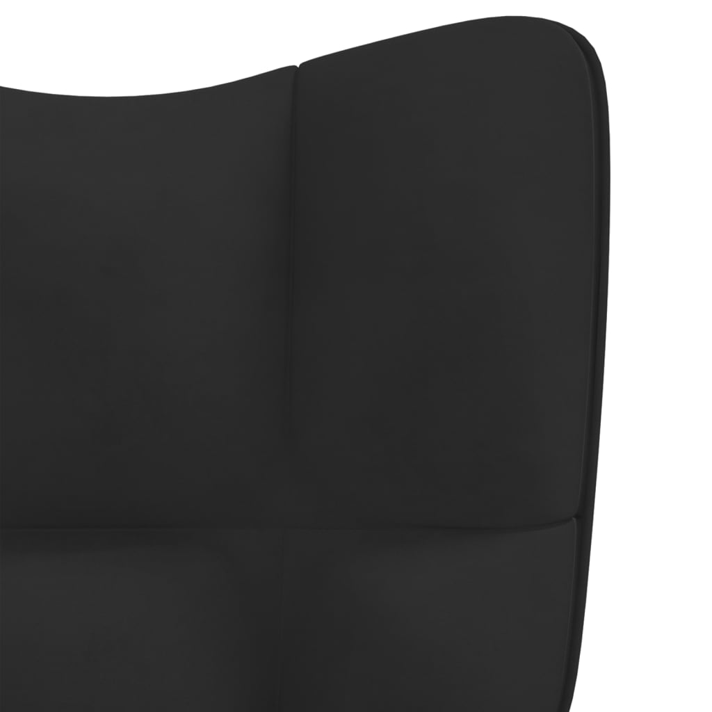 vidaXL Relaxing Chair Black Velvet