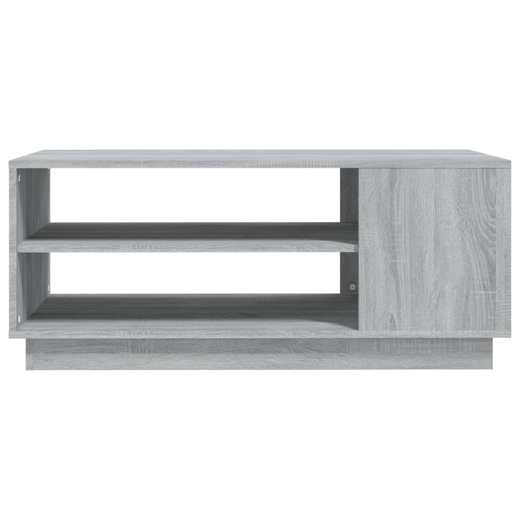 vidaXL Coffee Table Gray Sonoma 40.2"x21.7"x16.9" Engineered Wood