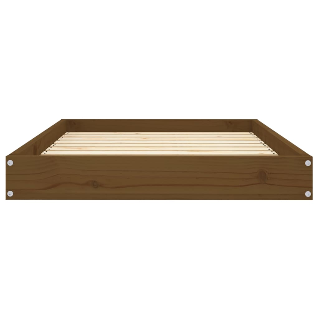 vidaXL Dog Bed Honey Brown 36"x25.2"x3.5" Solid Wood Pine