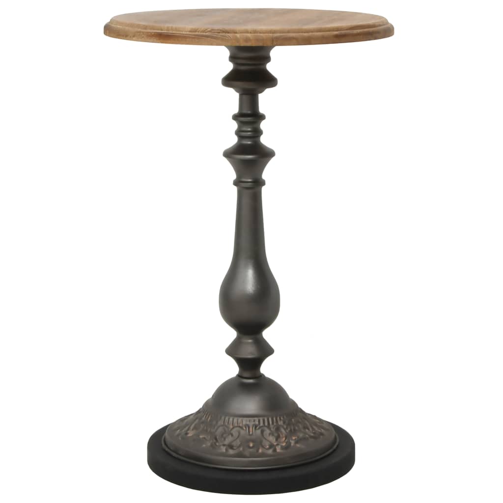 vidaXL End Table Solid Wood Fir 15.7"x25.2" Brown
