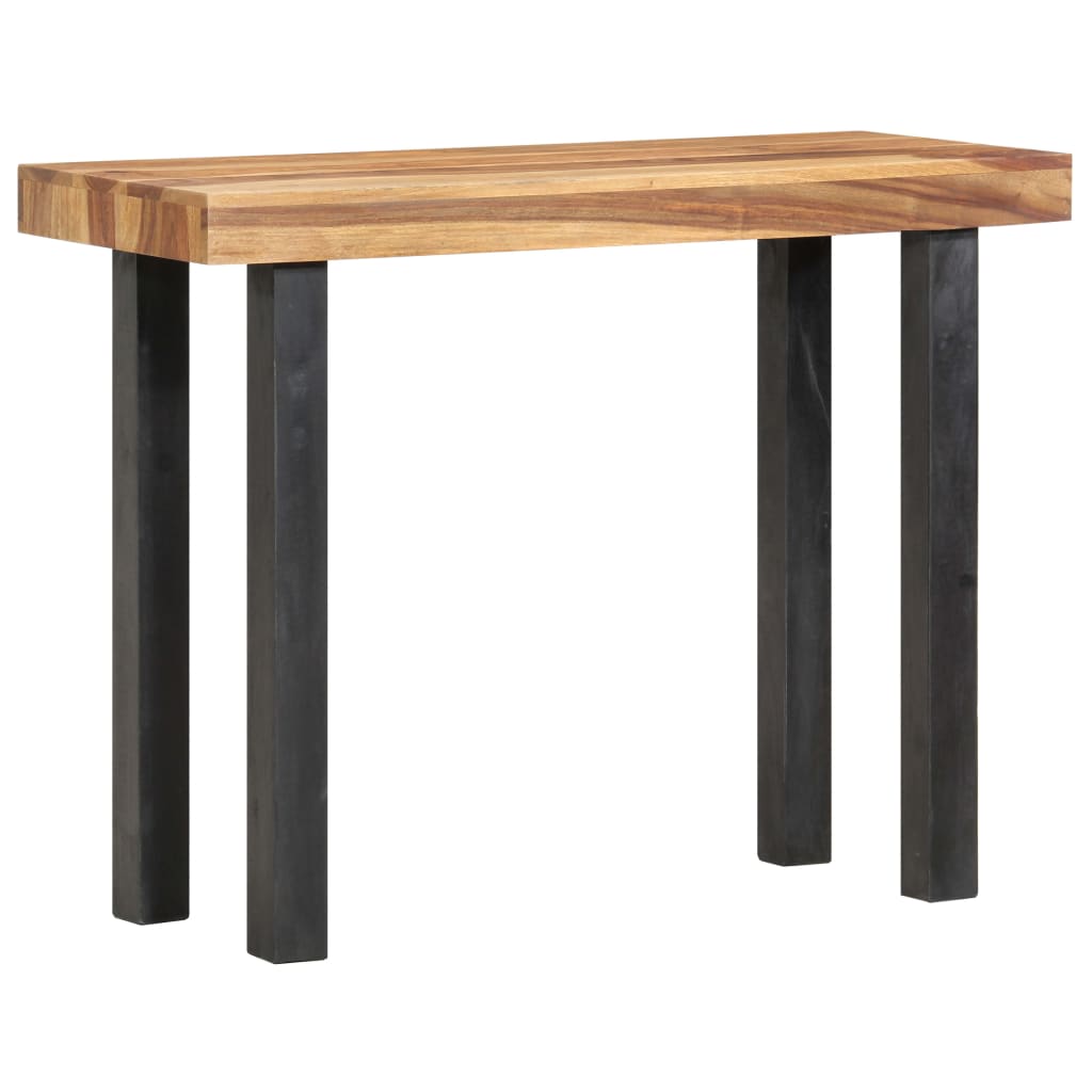 vidaXL Console Table 39.4"x15.7"x29.9" Solid Sheesham Wood