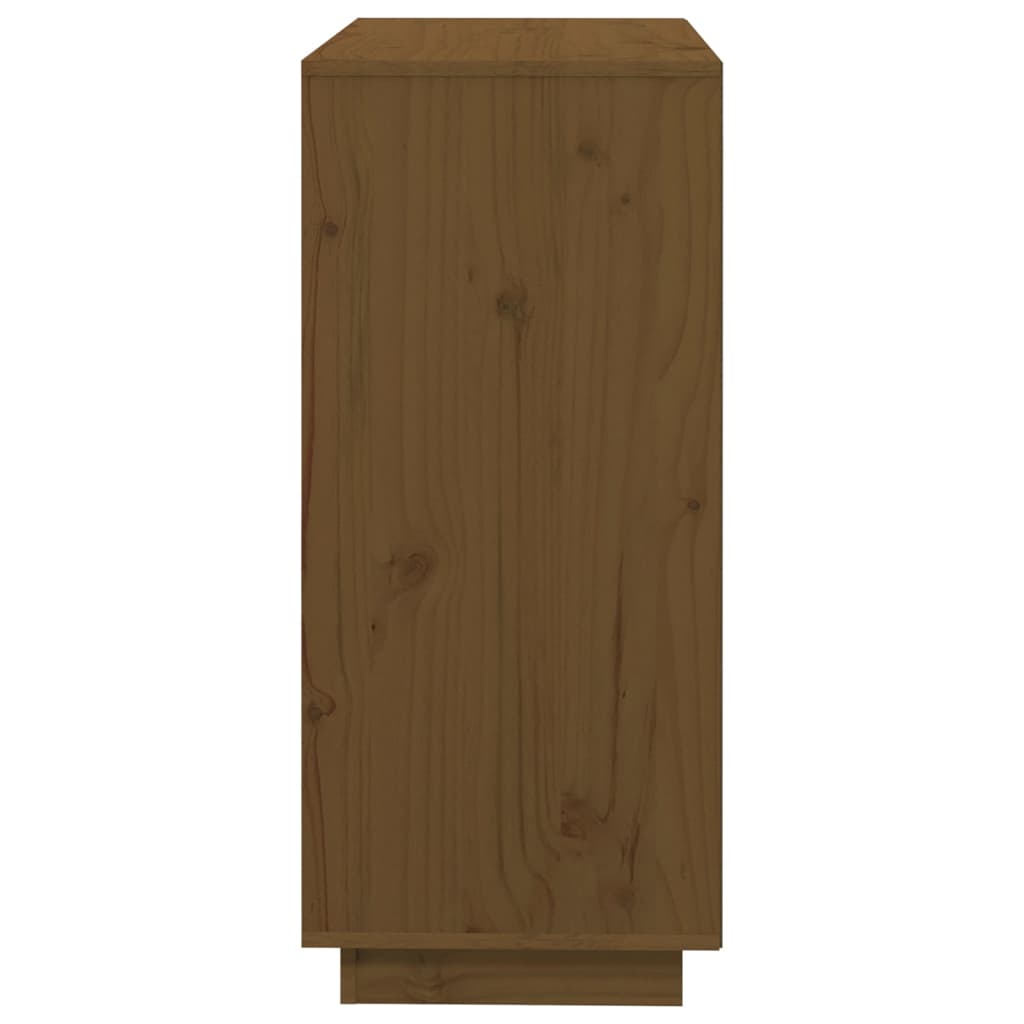 vidaXL Sideboard Honey Brown 29.1"x13.8"x31.5" Solid Wood Pine