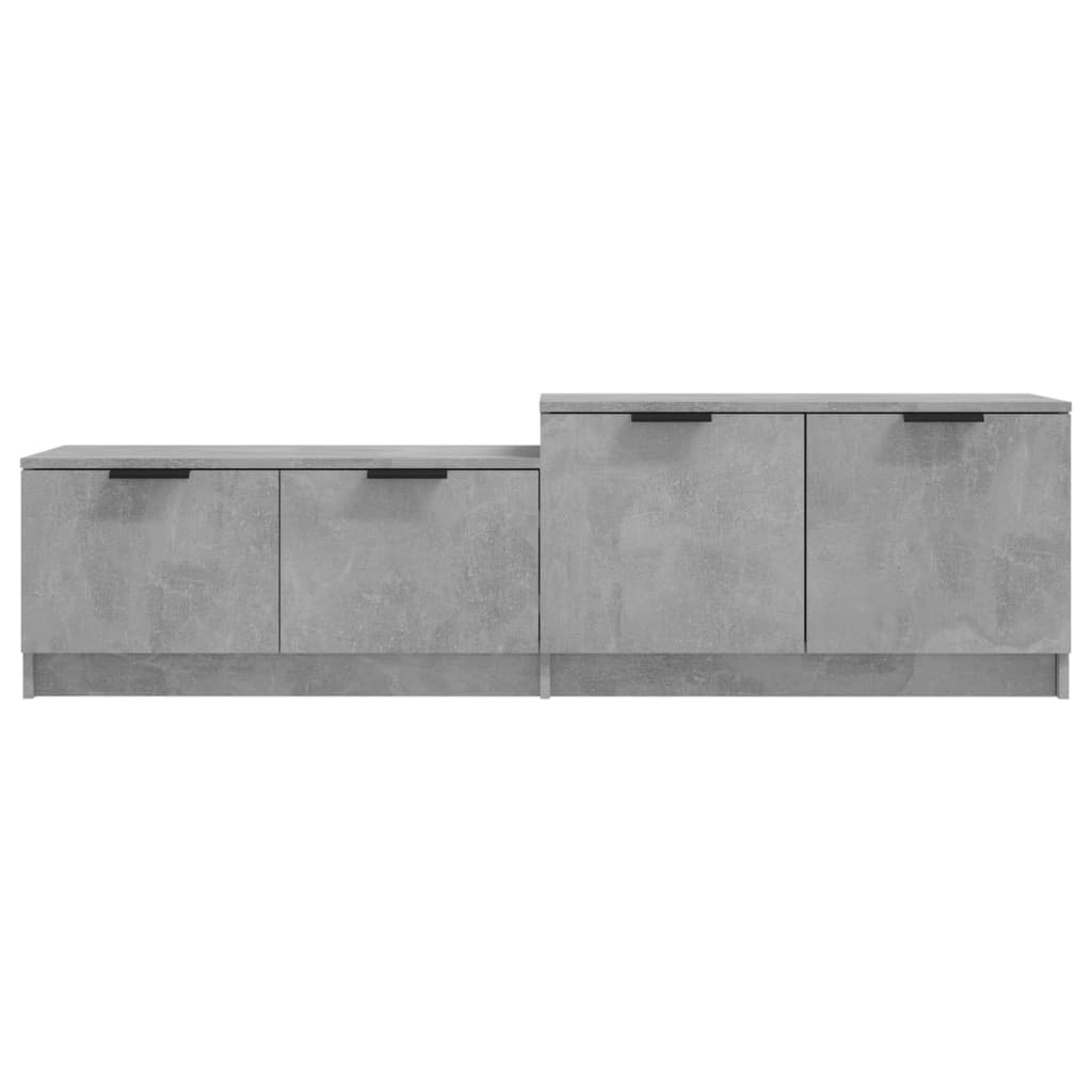vidaXL TV Stand Concrete Gray 62.4"x14.2"x17.7" Engineered Wood