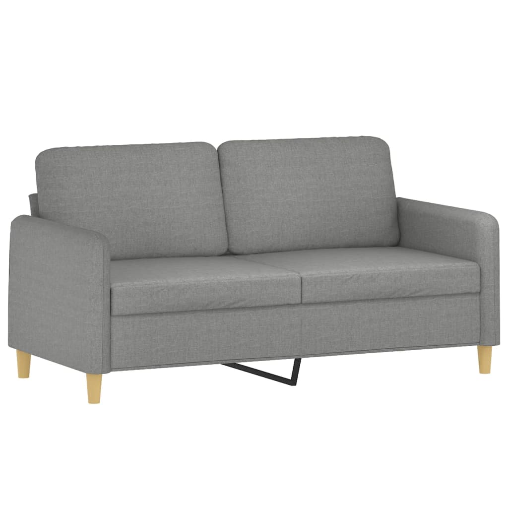 vidaXL 2-Seater Sofa Dark Gray 55.1" Fabric