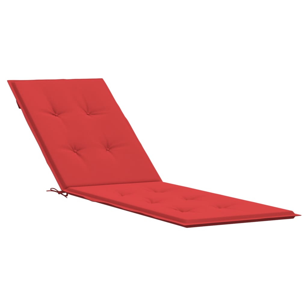 vidaXL Deck Chair Cushion Red (29.5"+41.3")x19.7"x1.2"