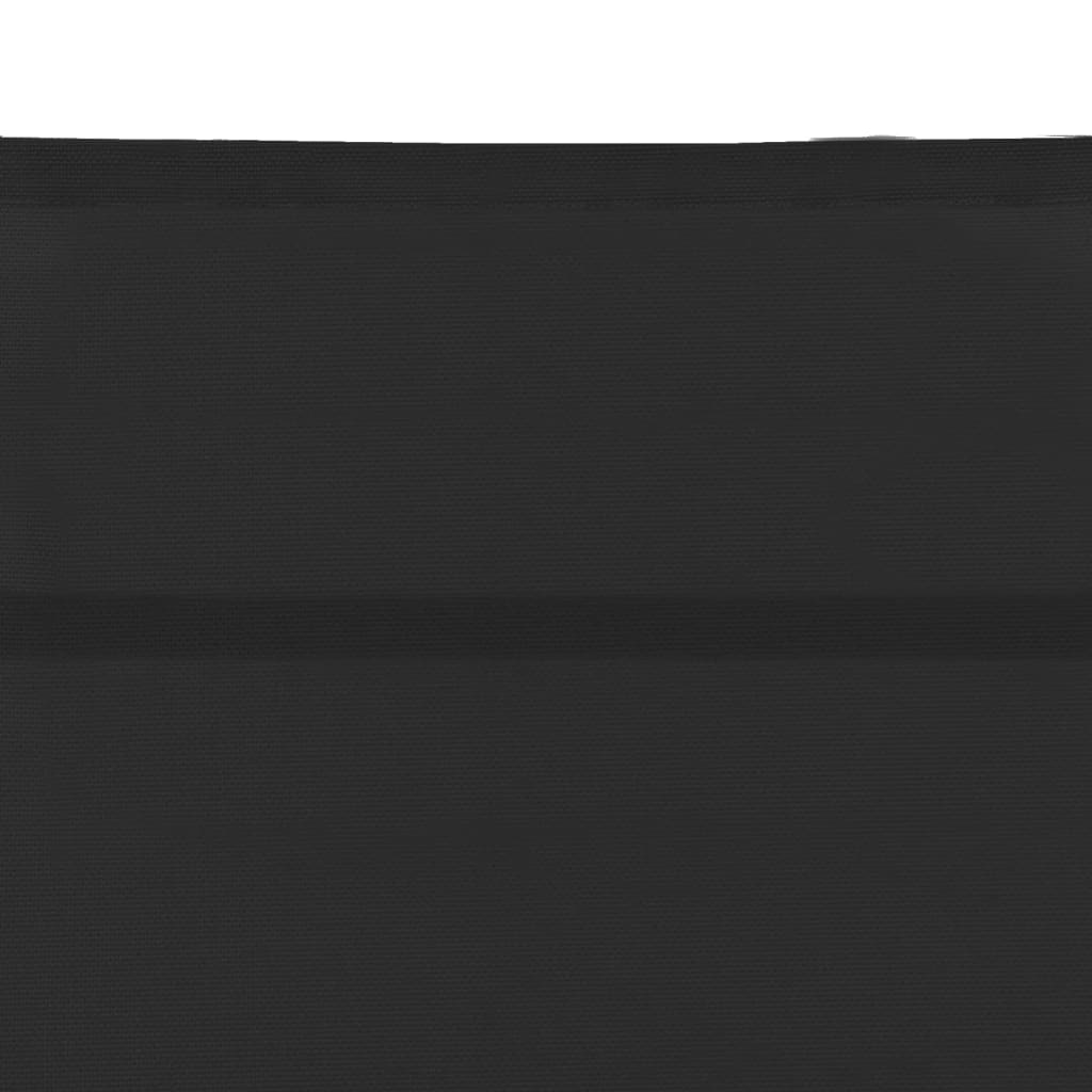 vidaXL Sun Lounger Textilene and Aluminum Black