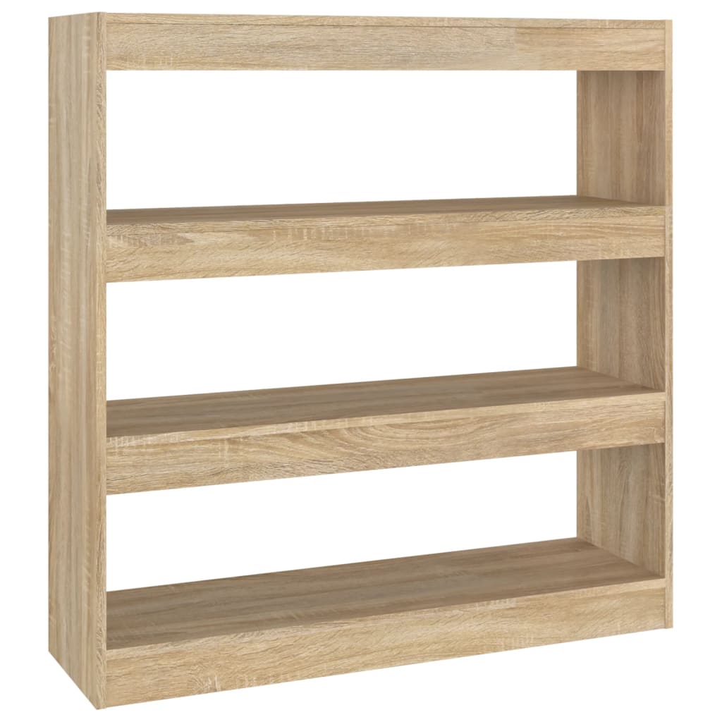 vidaXL Book Cabinet/Room Divider Sonoma Oak 39.4"x11.8"x40.6"
