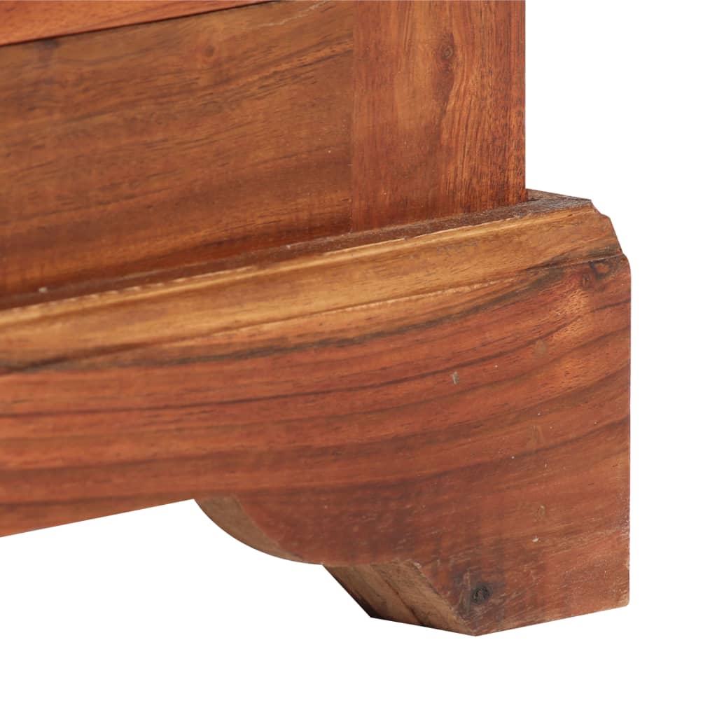 vidaXL Sideboard 24.4"x11.8"x29.5" Solid Acacia Wood
