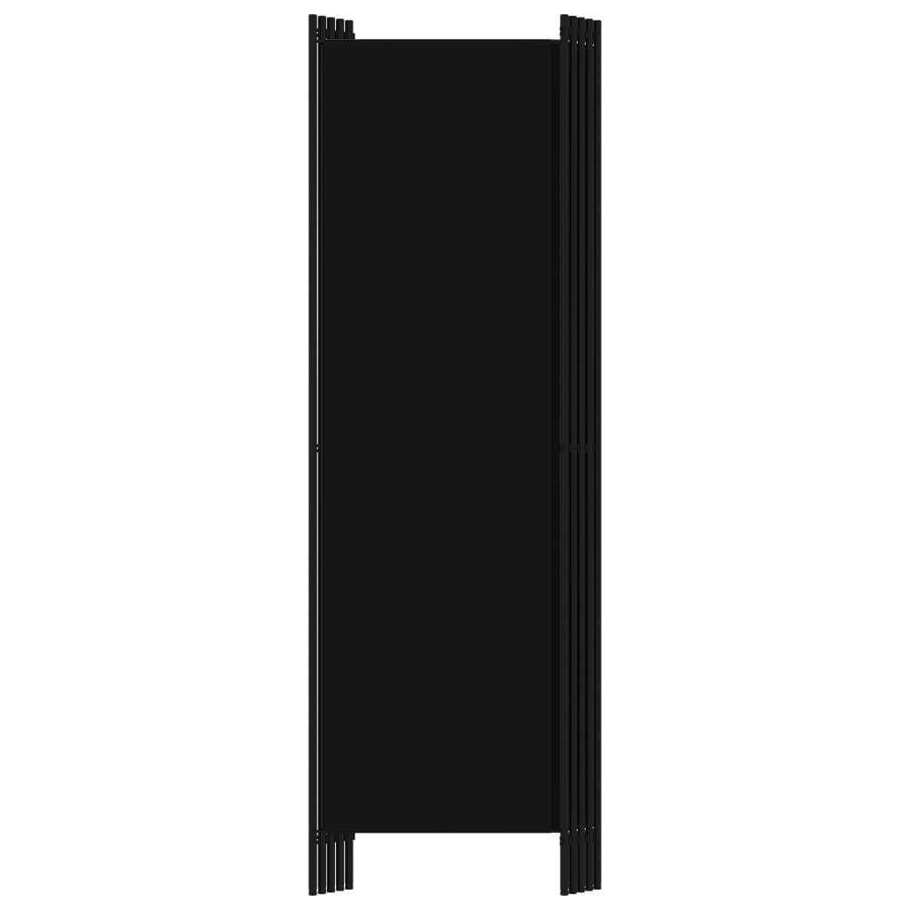 vidaXL 5-Panel Room Divider Black 98.4"x70.9"