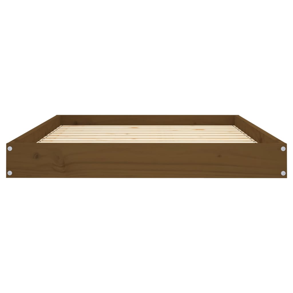 vidaXL Dog Bed Honey Brown 40"x29.1"x3.5" Solid Wood Pine