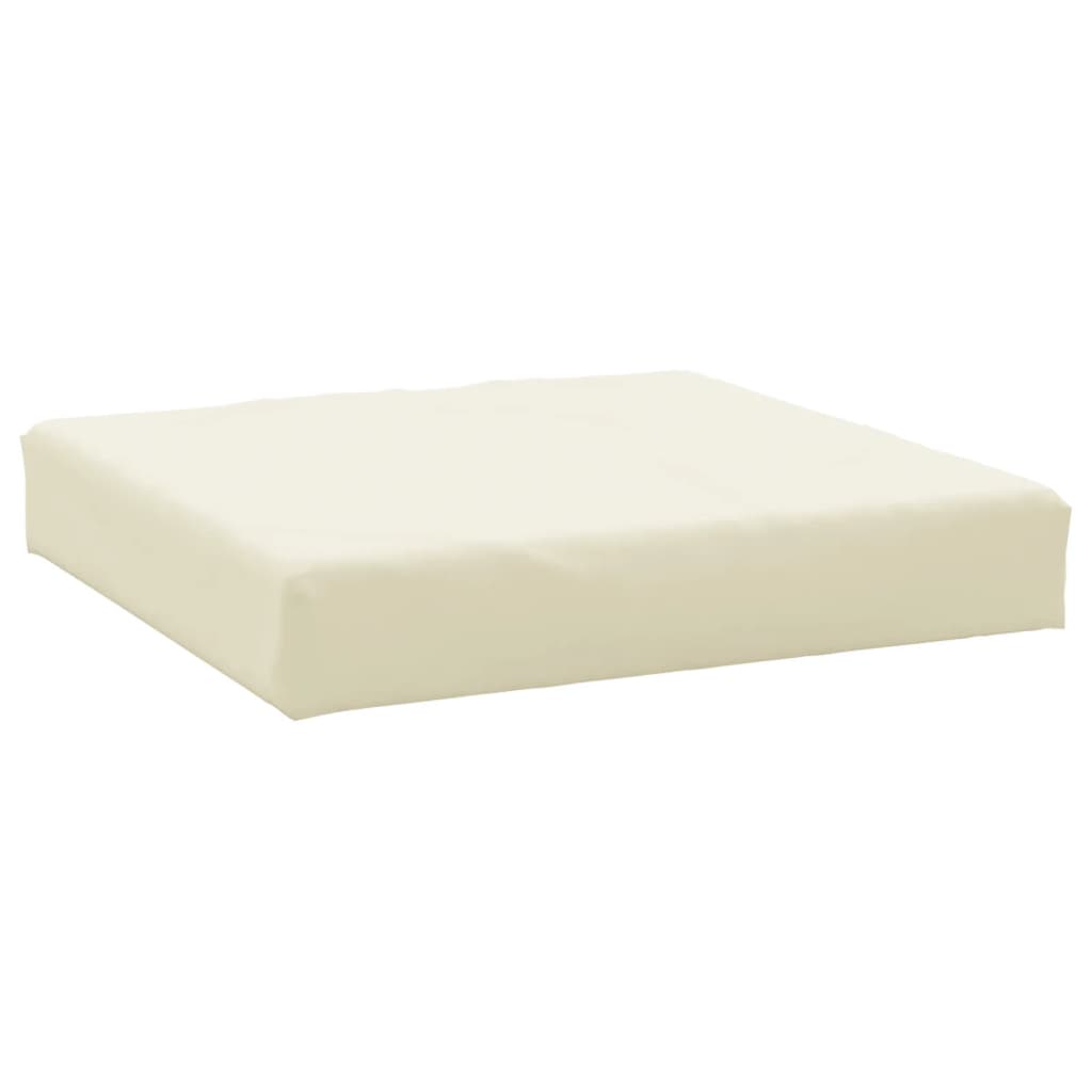 vidaXL Pallet Sofa Cushions 3 pcs Cream White Fabric