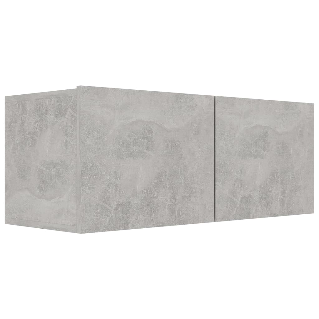 vidaXL 6 Piece TV Cabinet Set Concrete Gray Engineered Wood
