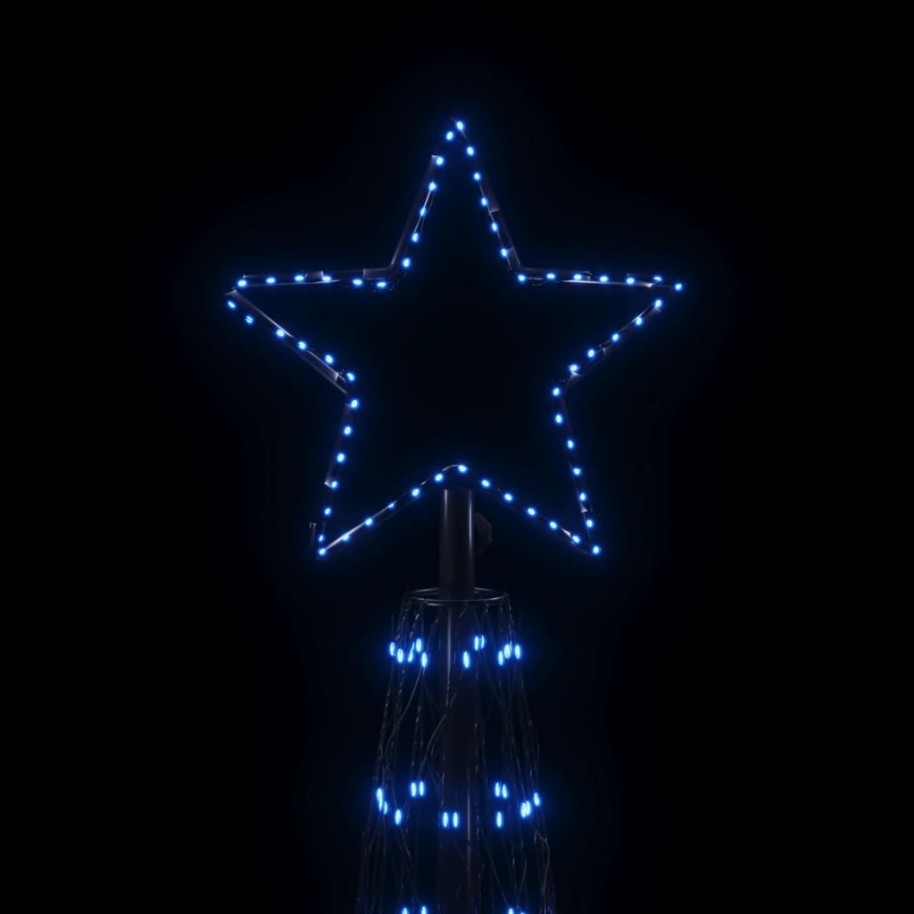 vidaXL Christmas Cone Tree Blue 3000 LEDs 8x26 ft