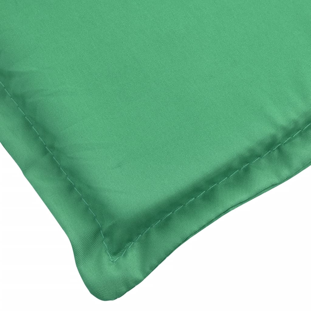 vidaXL Sun Lounger Cushion Green 73.2"x22.8"x1.2" Oxford Fabric