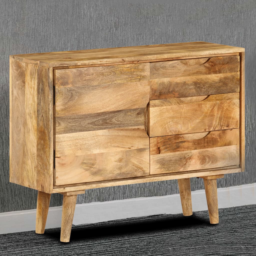 vidaXL Sideboard Solid Mango Wood 35.4"x11.8"x27.2"