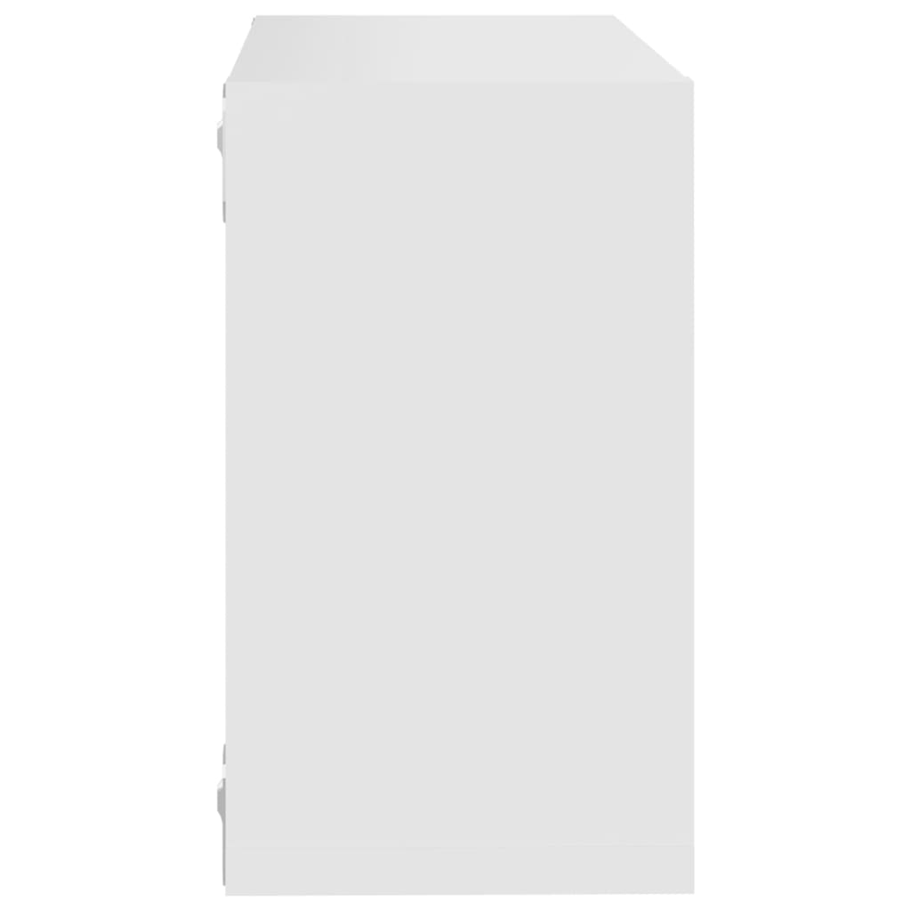 vidaXL Wall Cube Shelves 2 pcs White 10.2"x5.9"x10.2"
