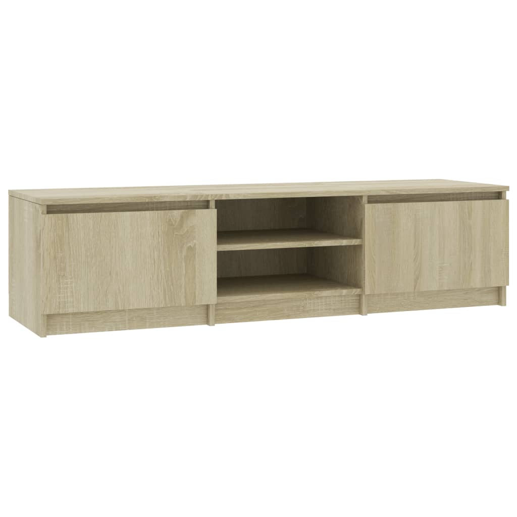 vidaXL TV Stand Sonoma Oak 55.1"x15.7"x14" Engineered Wood