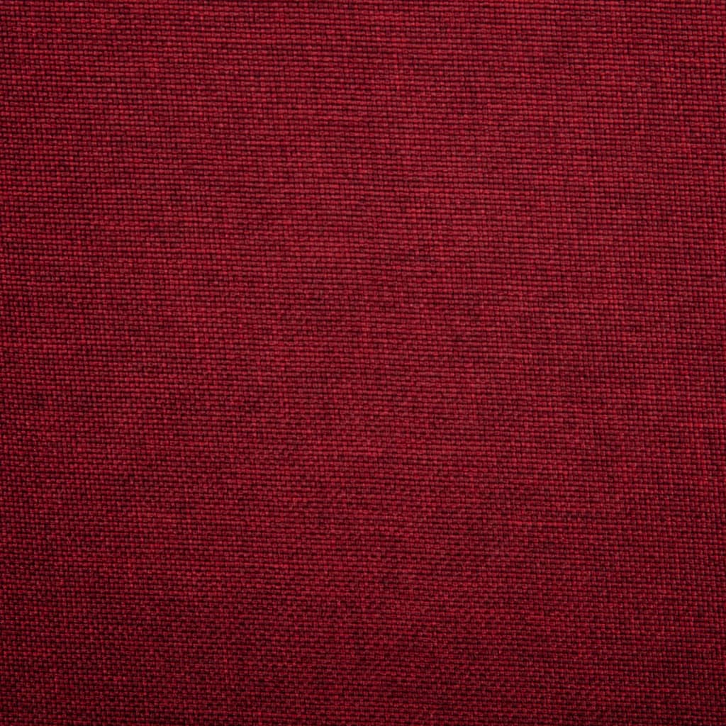 vidaXL Swivel Dining Chair Wine Red Fabric