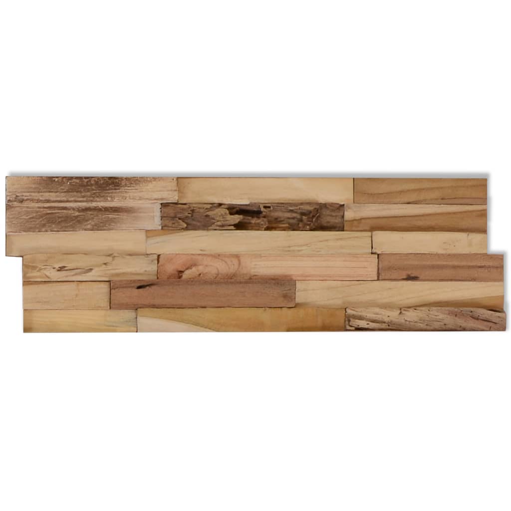 vidaXL Wall Cladding Panels 10 pcs 11.1 ft² Recycled Teak Wood