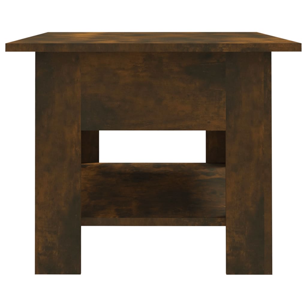 vidaXL Coffee Table Smoked Oak 40.2"x21.7"x16.5" Engineered Wood