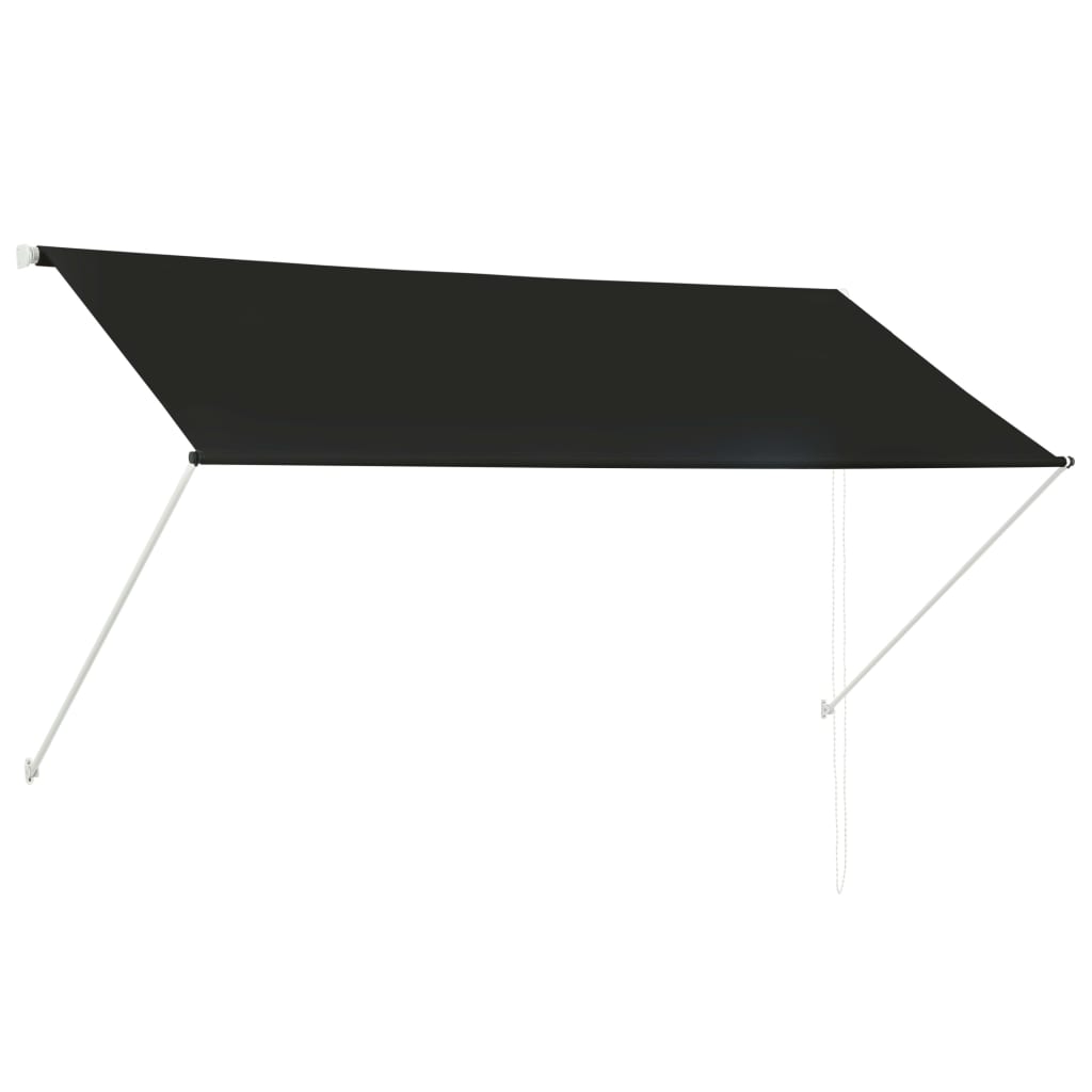 vidaXL Retractable Awning 98.4"x59.1" Anthracite